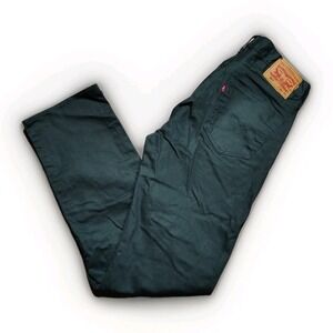 Levi's 501 Green Straight Leg Button Fly Jeans Mens 34x34 (Fits 32x32)